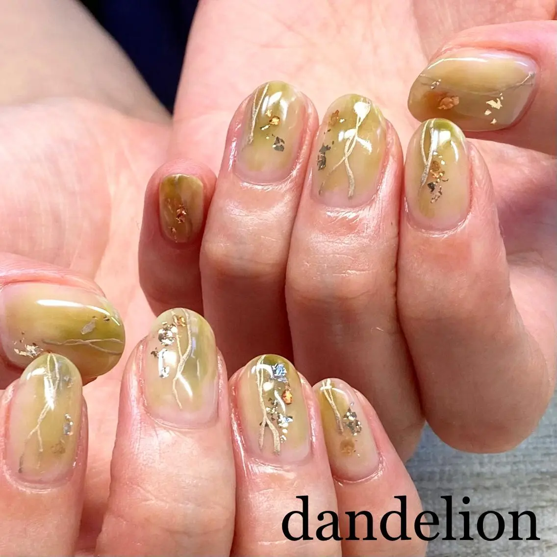 ネイル ハンドネイル ハンドケア dandelion ダンデライオンのネイルデザイン
