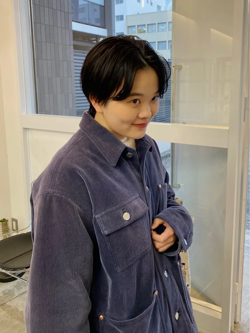 ショート ショートヘア サトウ リョウのヘアスタイル