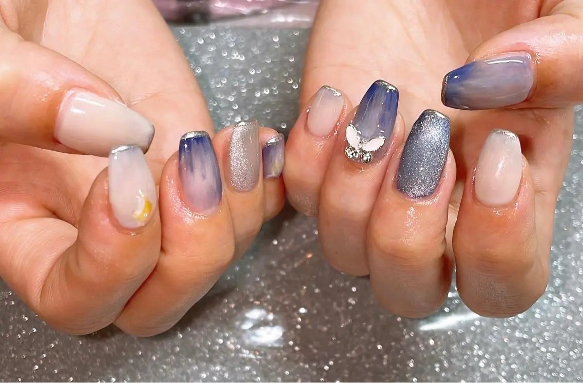 ネイル ハンドネイル VIERU 🌈🎀💖のネイルデザイン