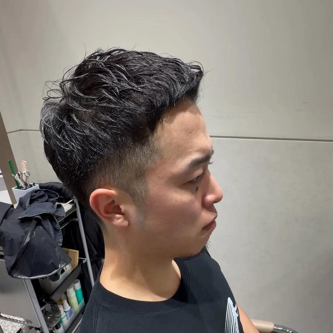 ショート メンズ カット ヘッドスパ ヘアセット 新宿メンズカット/ パーマ/岩田進一のヘアスタイル