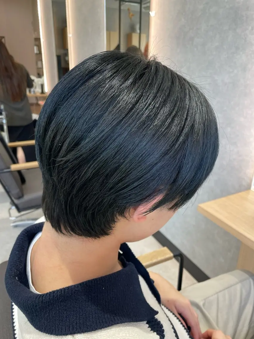ショート カット ヘアカラー トリートメント ハイレート🤍🫧 池田のヘアスタイル