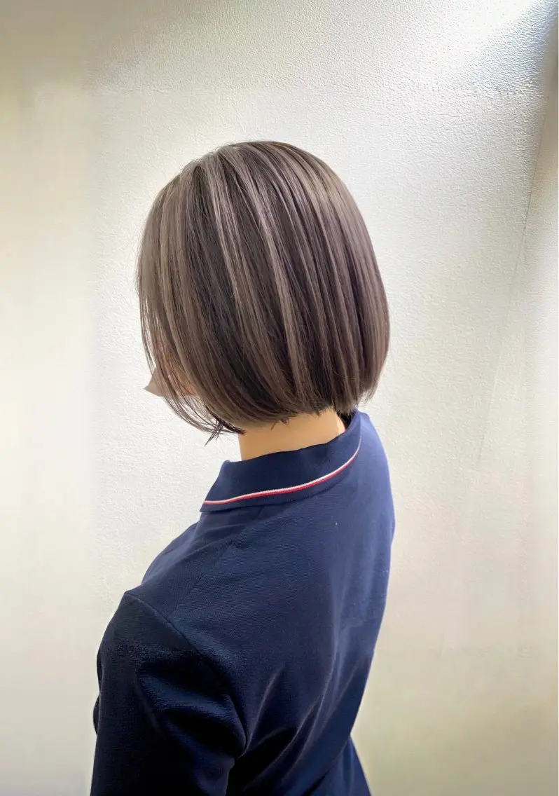 ミディアム カット ヘアカラー トリートメント ヘッドスパ ヘアセット 🫧似合わせ×透明感 ケアカラー清野🫧のヘアスタイル