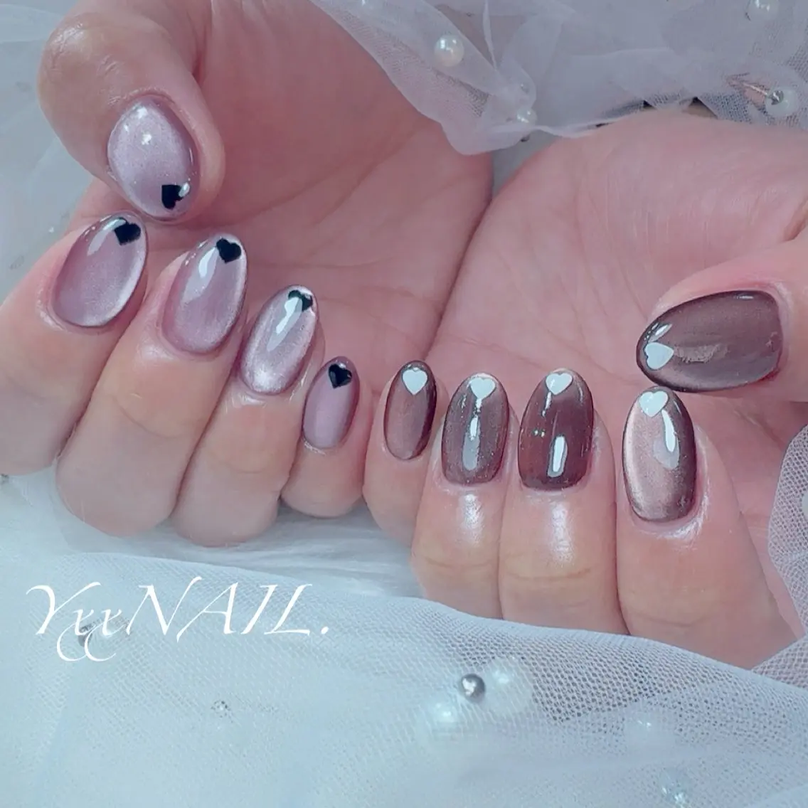 ネイル ハンドネイル フットネイル プライベートサロン 🩵YxxNAIL.のネイルデザイン