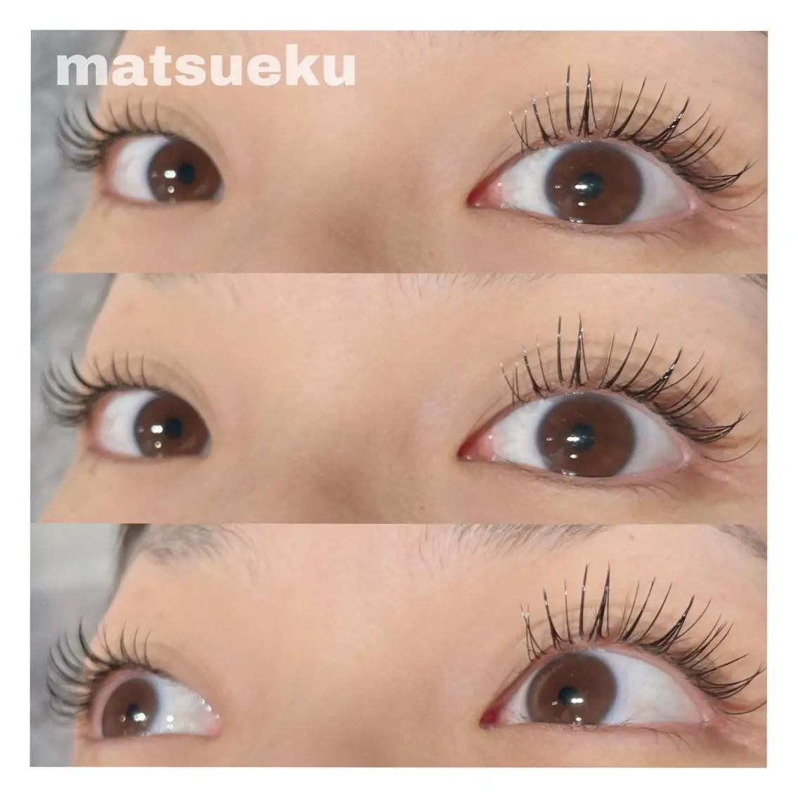 マツエク・マツパ キュート フラットラッシュ ルナ｜縮毛矯正 ×レイヤーカット🥝のマツエク・マツパデザイン