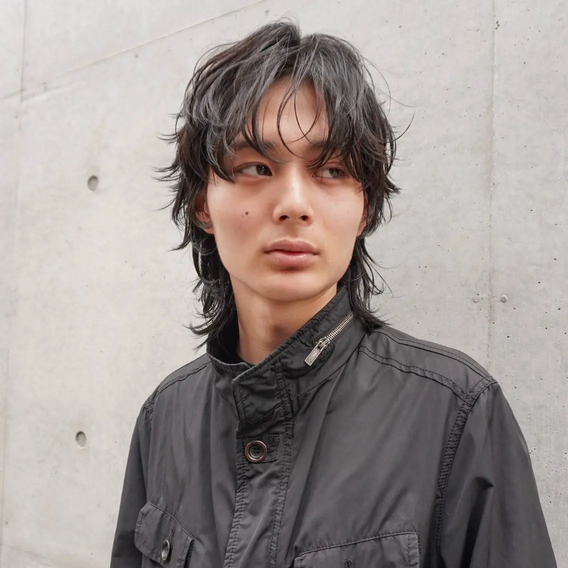 パーマ メンズ メンズウルフカット ウルフカット MAI🦎 無造作パーマ メンズのヘアスタイル