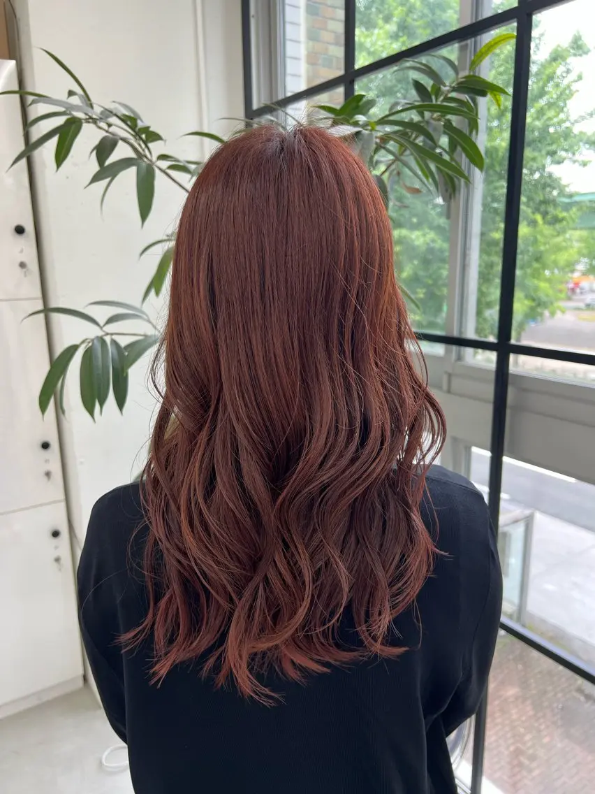 セミロング カラー ブリーチ ブラウンカラー ブリーチなしカラー ヘアカラー 🌷︎あすか🌷 JILLSTUDIOのヘアスタイル