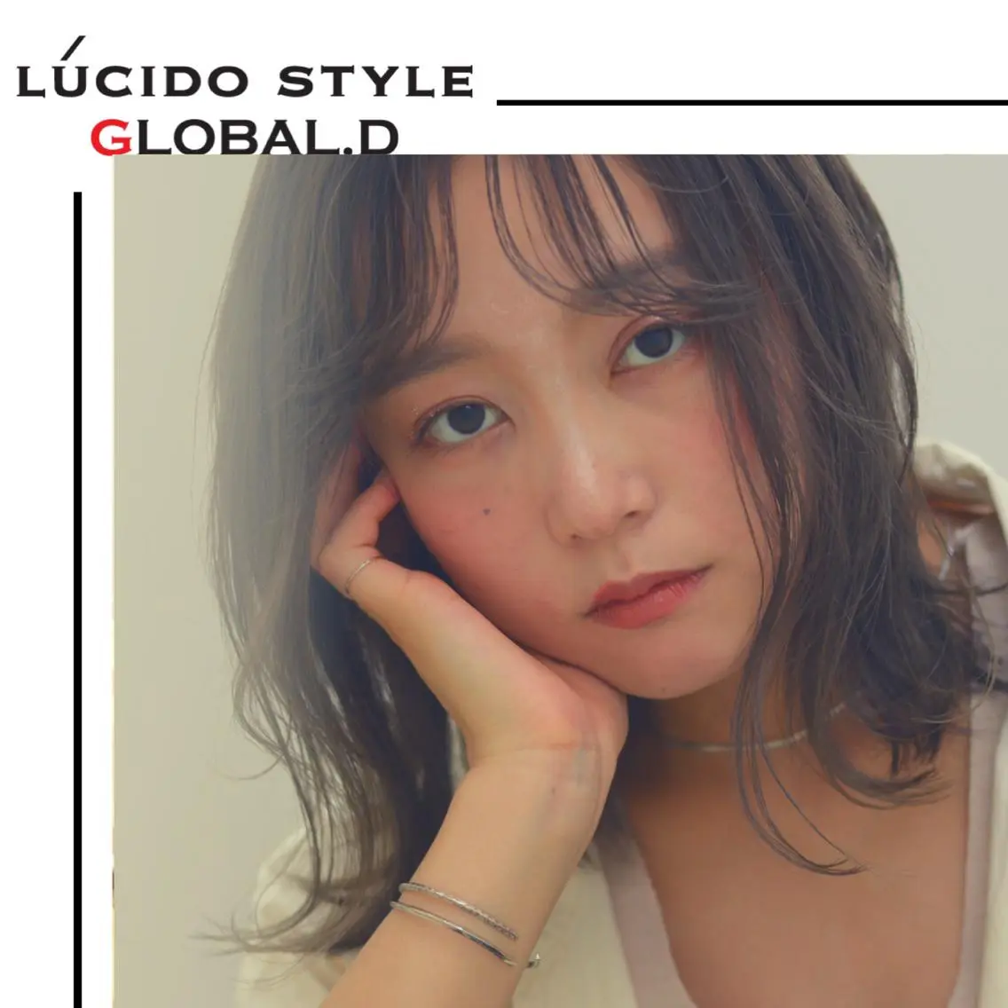 ミディアム カラー 🥛洒落髪小顔cut なら龍崎🥛のヘアスタイル