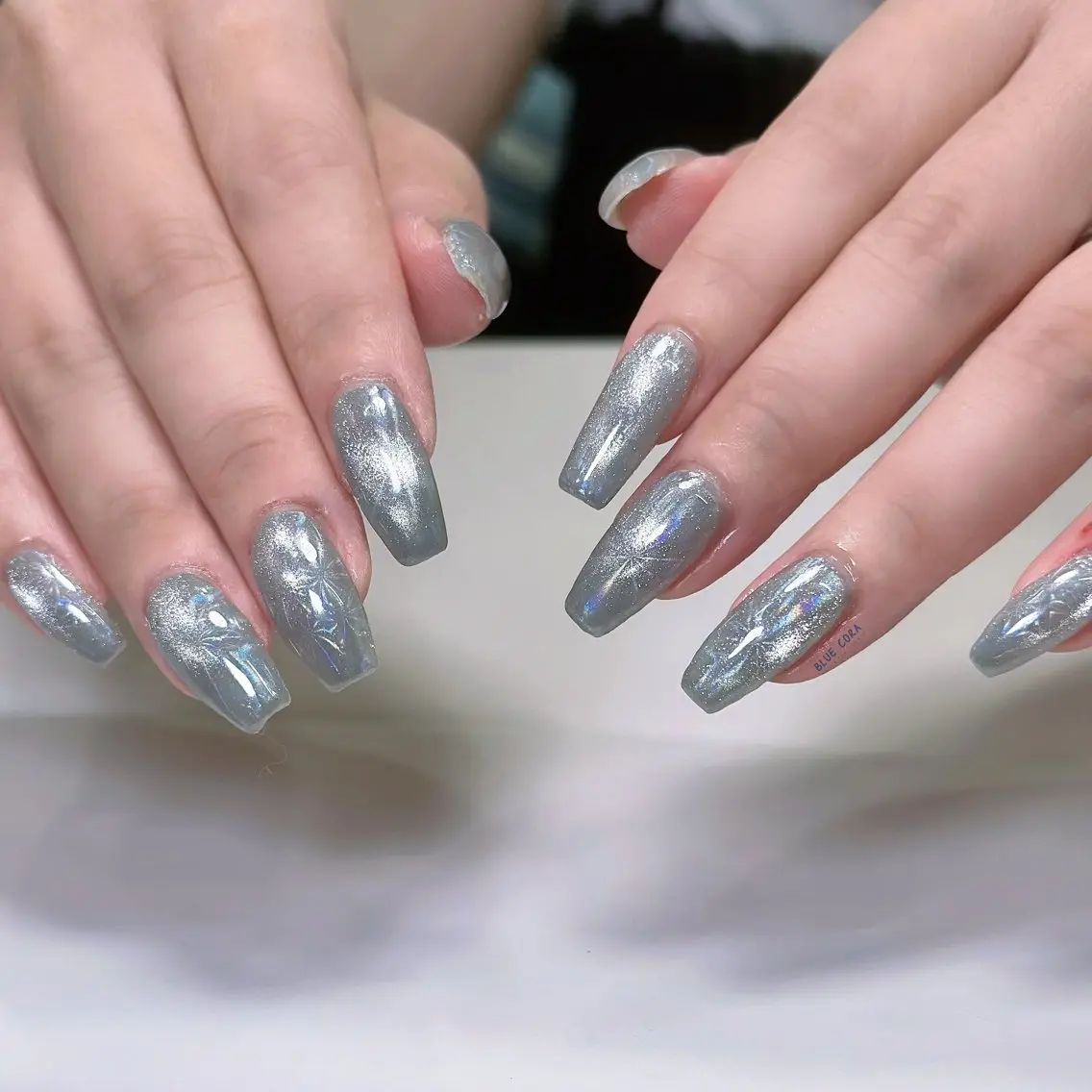 ネイル ハンドネイル ハンドケア BLUE CORAのネイルデザイン