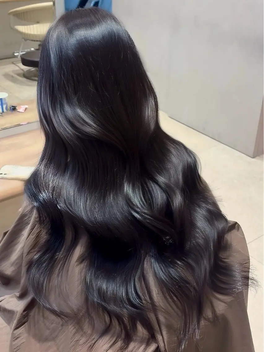 ロング カット ヘアカラー トリートメント Hina/なりたいが 叶う韓国ヘア❤️のヘアスタイル