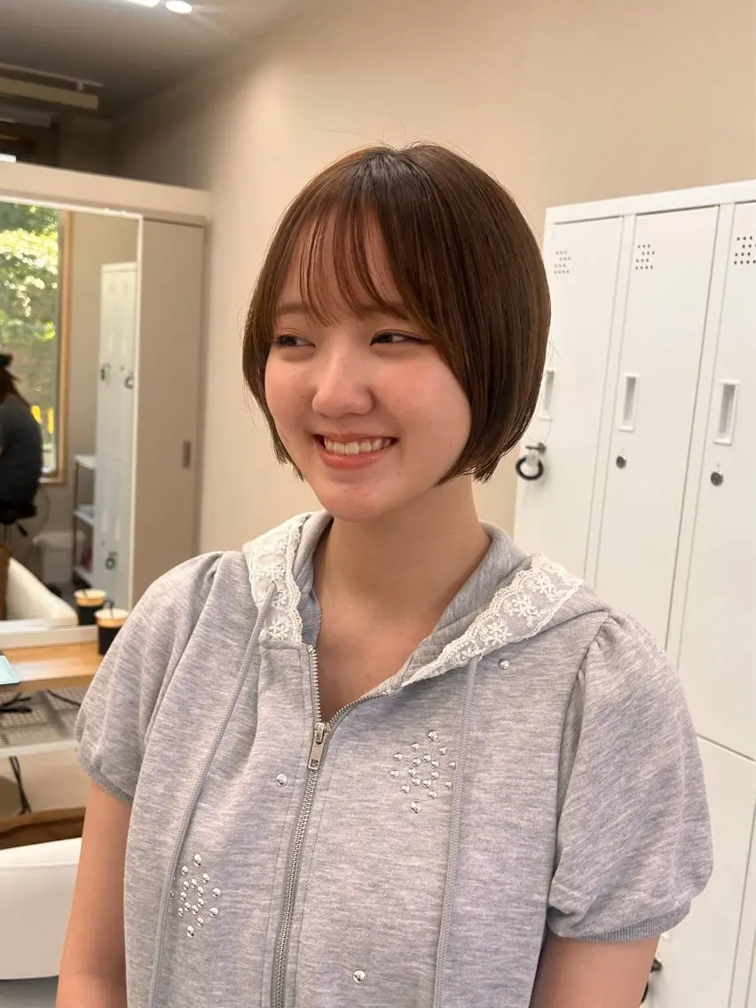 ショート 似合わせカット ショートヘア トリートメント ミディアムヘア Chifumiのヘアスタイル