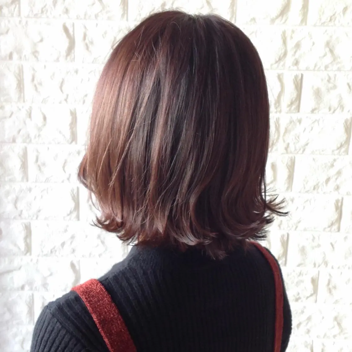 ミディアム 髪質改善縮毛矯正 美容師✂️山崎竜二のヘアスタイル