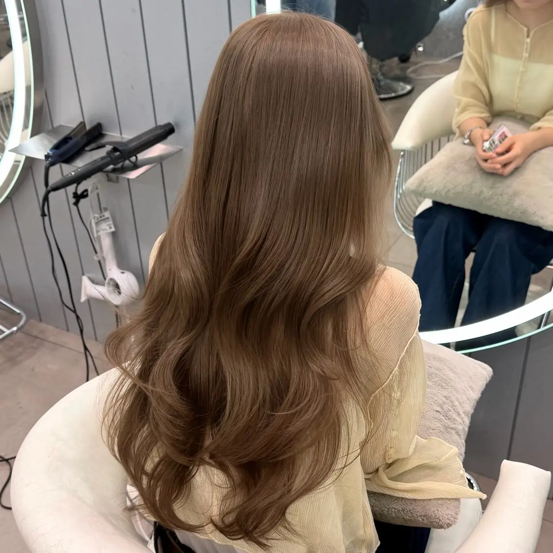 セミロング カラー ヘアアレンジ カット ヘアカラー トリートメント ブリーチなしW🎀 髪質改善/はのんのヘアスタイル