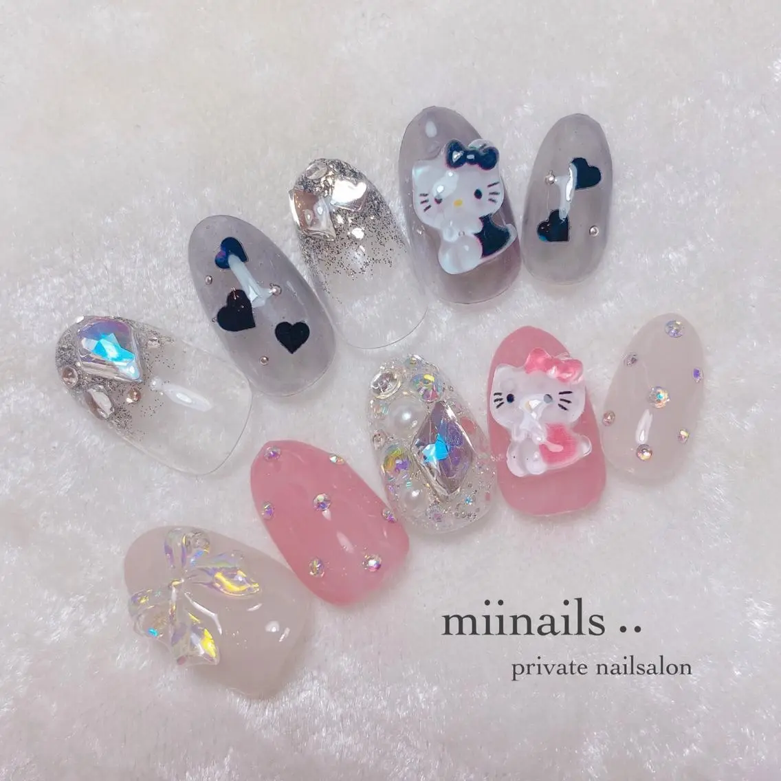 ネイル 韓国ネイル ワンホンネイル ハンドネイル nailsalon miinailsのネイルデザイン