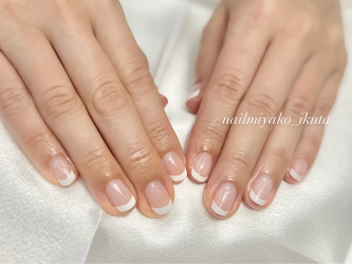 ネイル フレンチネイル シンプルネイル miyako Studentsのネイルデザイン