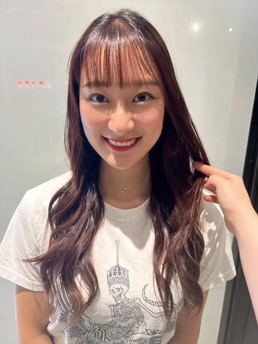 ロング カラー ブラウンカラー 透明感カラー ロング 山田 美幸のヘアスタイル