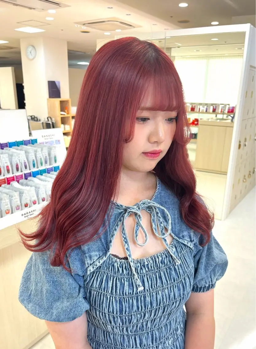ロング カラー 暖色/ブリーチカラー 🎀 M i k uのヘアスタイル