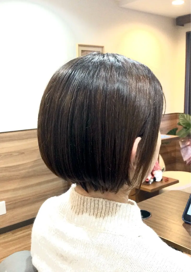 ショート カラー 丸みショート ショートヘア カット 縮毛矯正 Annon プライベートサロンのヘアスタイル