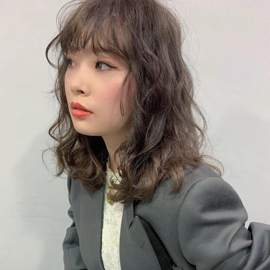 ミディアム カラー アッシュ アッシュブラウン ブラウンカラー ヘアカラー トリートメント 是非可愛くさせて ください🩷sakiのヘアスタイル
