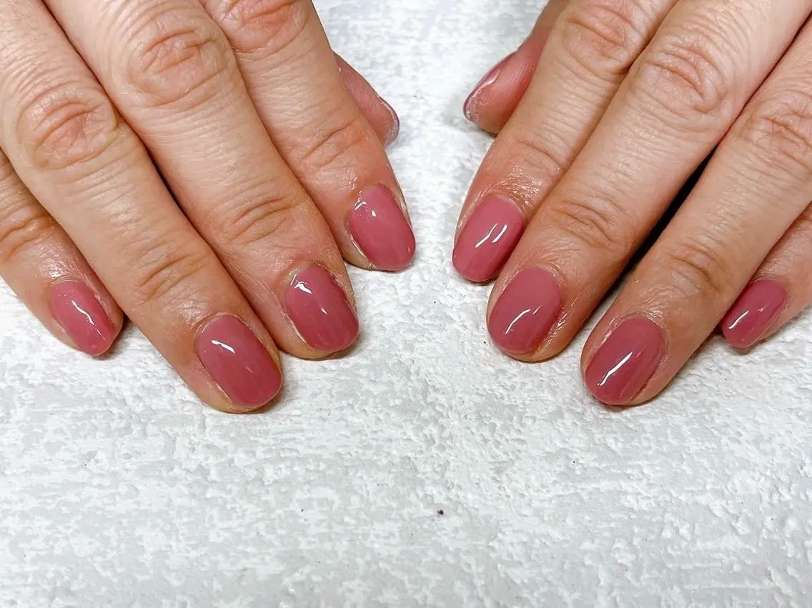 ネイル ジェルネイル 韓国ネイル メンズネイル ワンカラーネイル パラジェル kiki nail たまプラーザのネイルデザイン