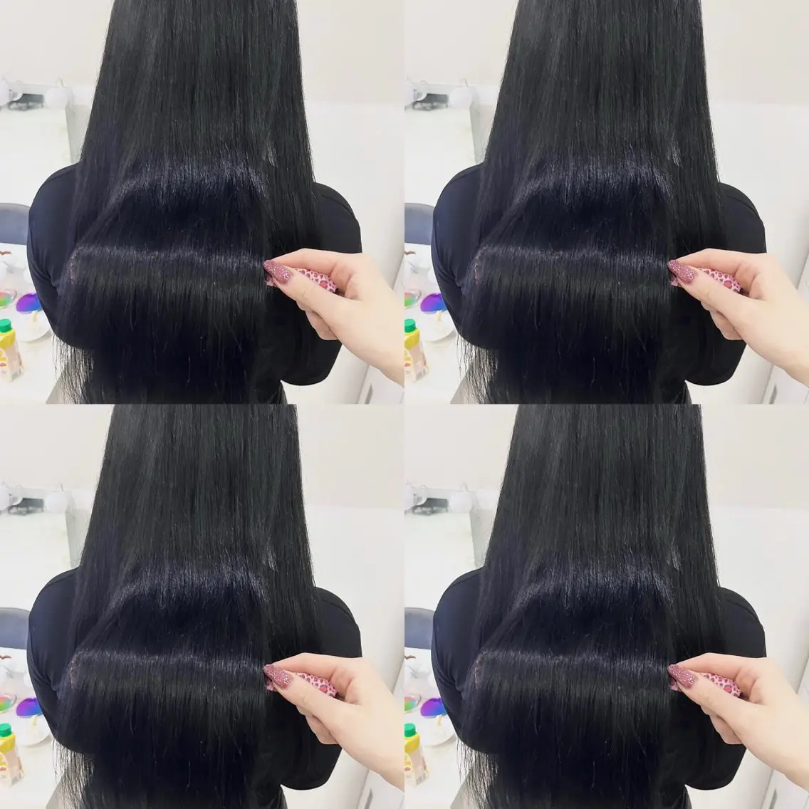 ロング 🦋REISA🦋 エクステ×ハイトーンのヘアスタイル