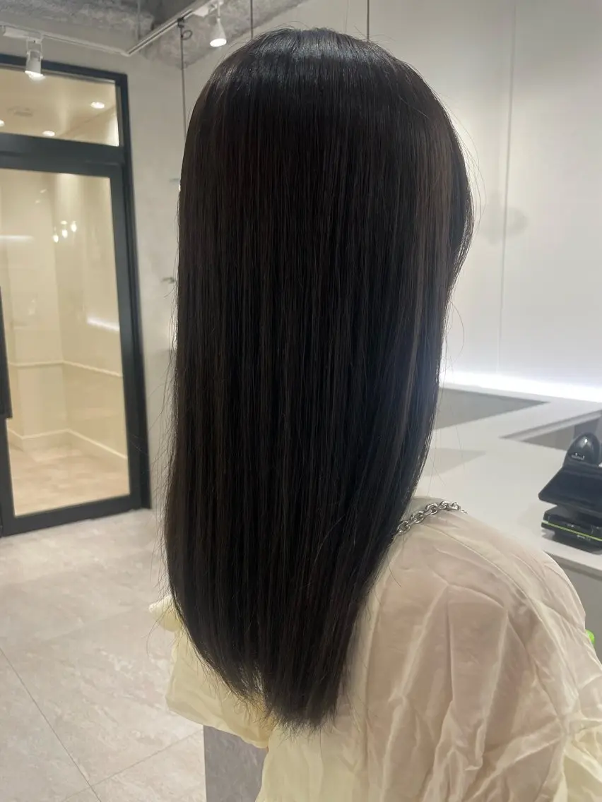 セミロング カット 縮毛矯正 トリートメント ヘッドスパ miyu/完全個室 /髪質改善のヘアスタイル