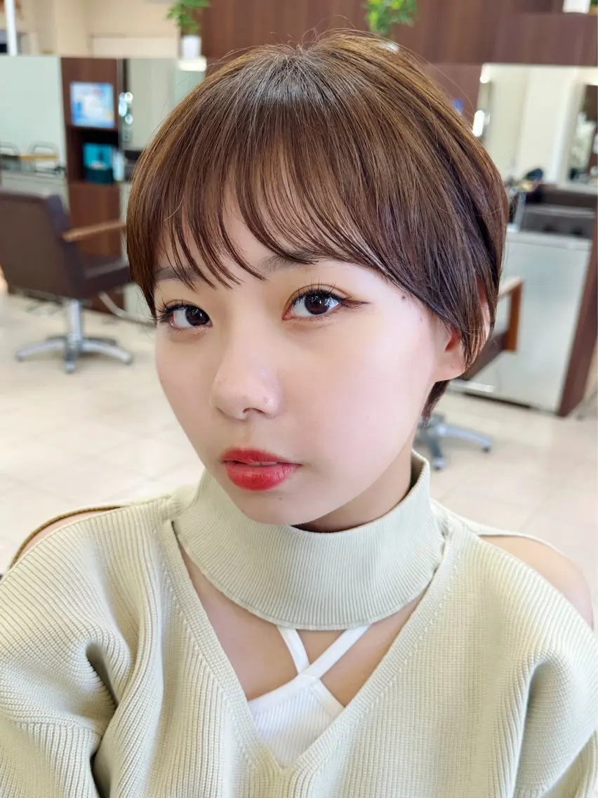 【ショートヘア撮影モデル】カット+カラー+髪質改善トリートメント【※補足説明ご確認ください※】の写真