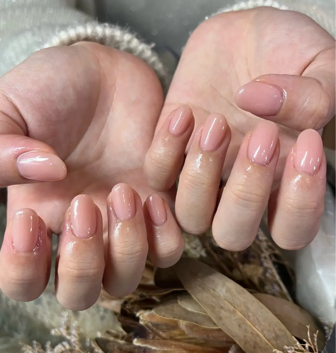 ネイル ワンカラーネイル ハンドネイル HazeGrass NAILのネイルデザイン