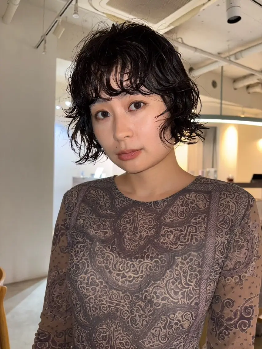 ミディアム パーマ 柏Perm/UC HIBORINAMIのヘアスタイル