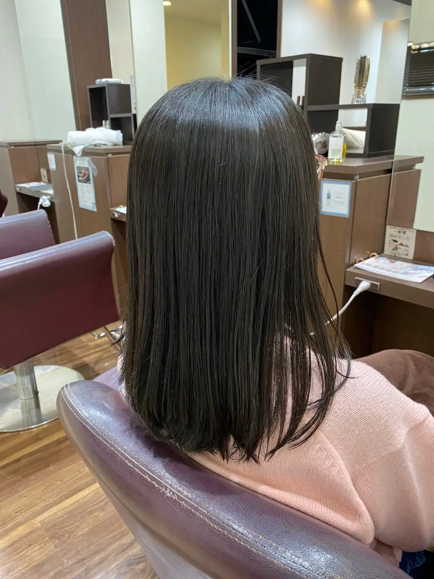 ミディアム パーマ ミディアムパーマ ストレートパーマ カット 仲井 充のヘアスタイル