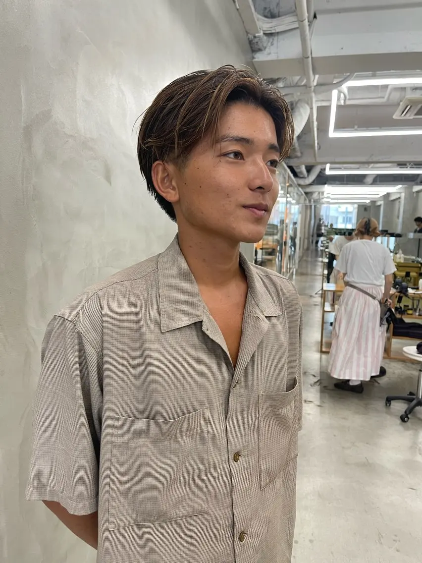 メンズ メンズカット パーマ[佐橋]のヘアスタイル
