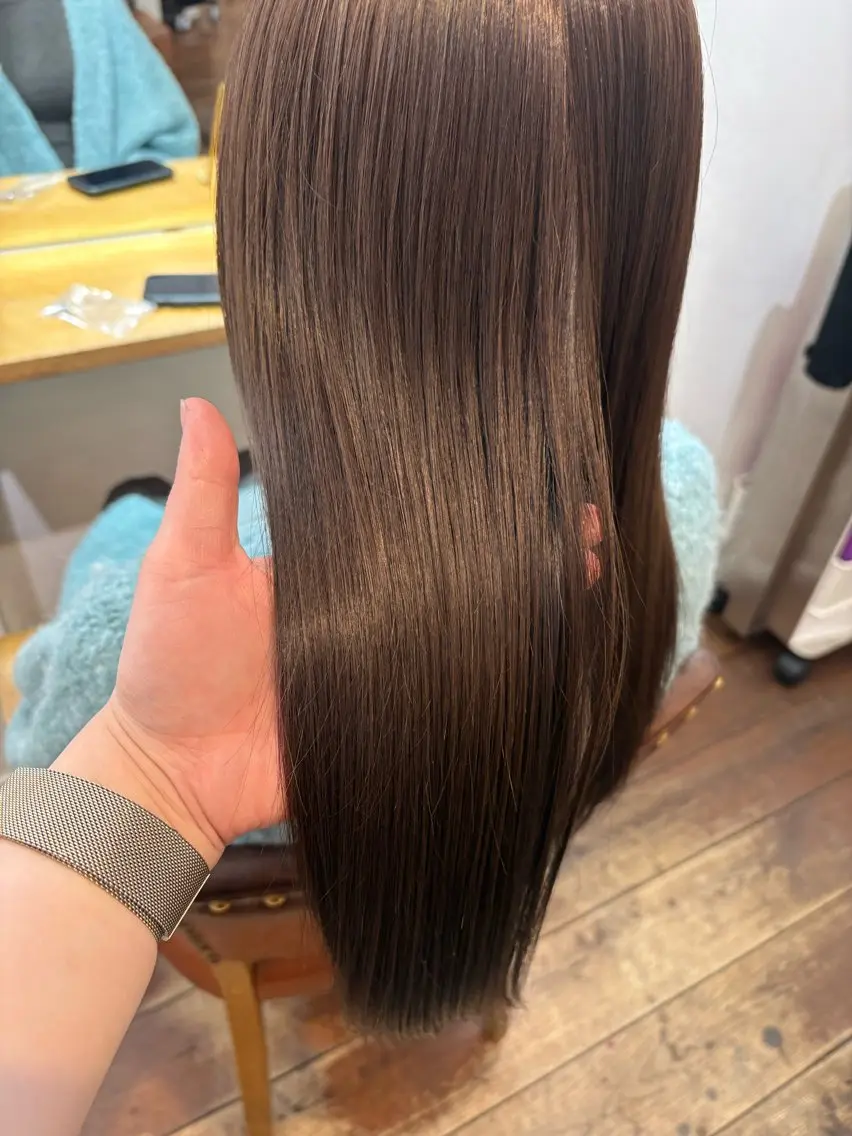 ロング カラー 縮毛矯正 Make's表参道 らら🌼のヘアスタイル