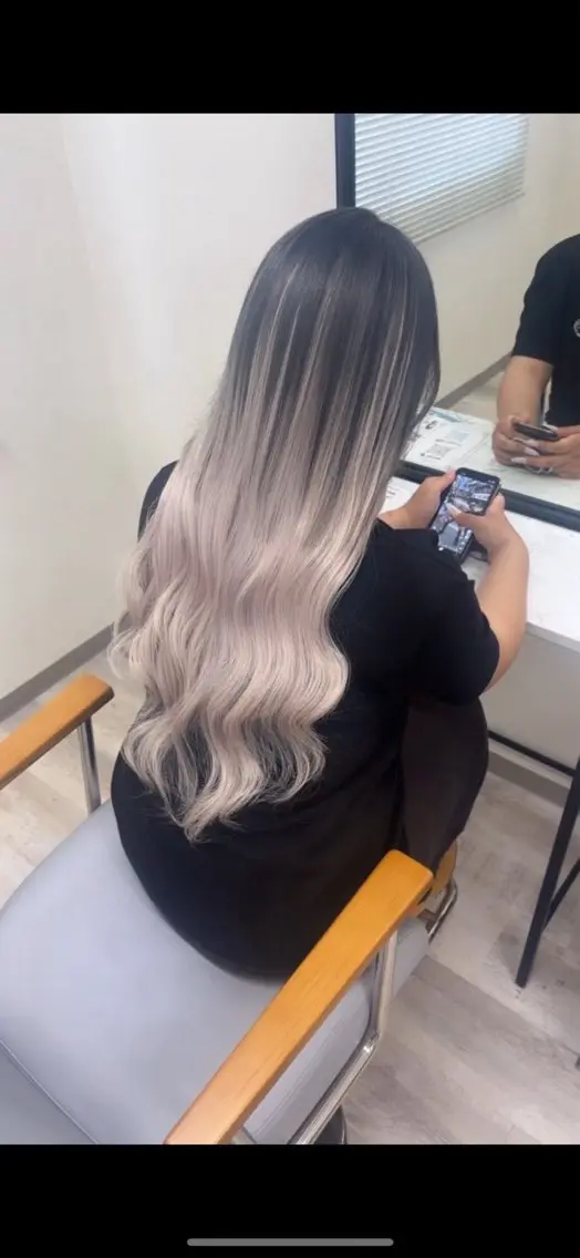 ロング ボブ エクステ uiki シールエクステのヘアスタイル