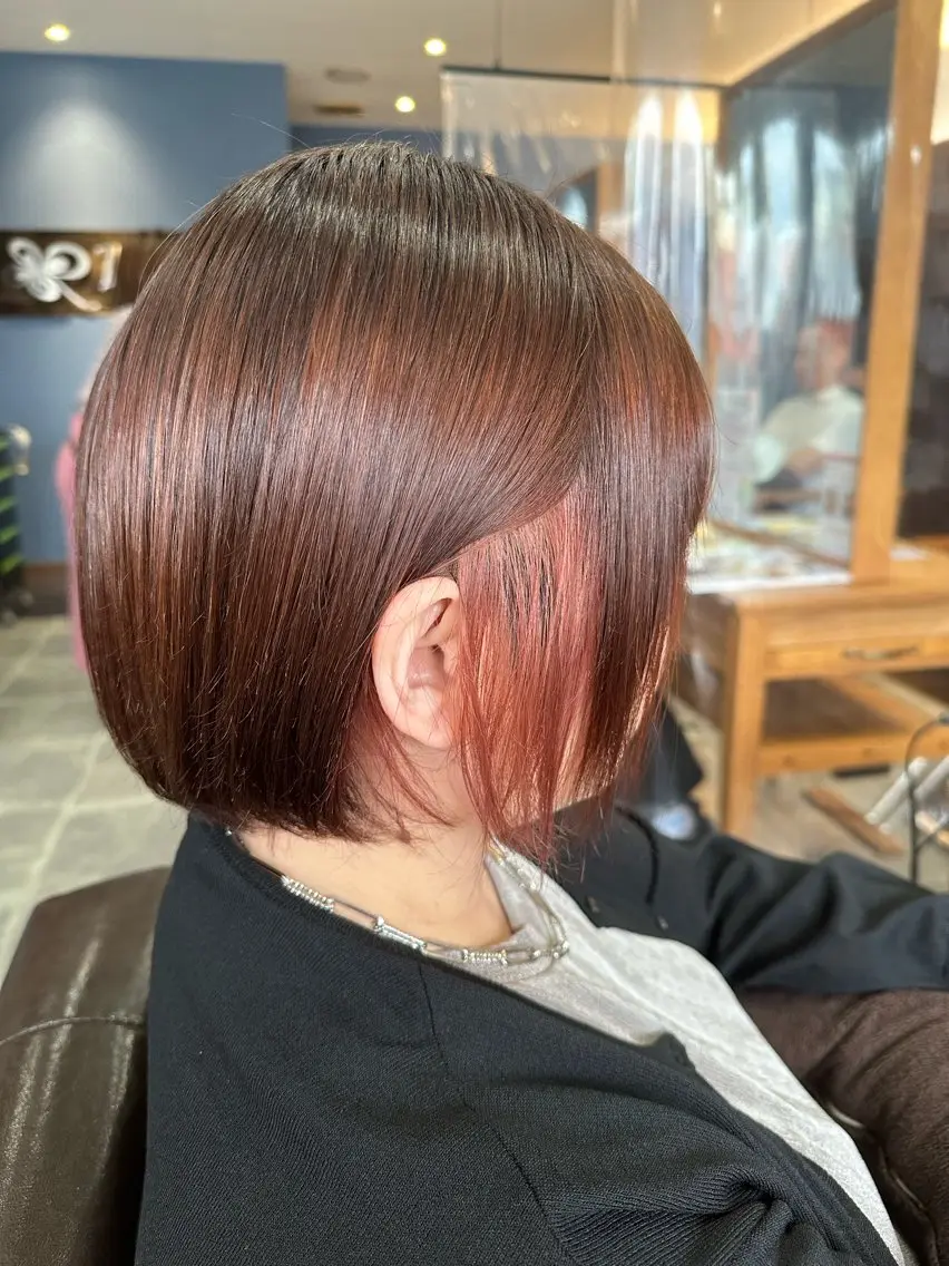 ミディアム カット ヘアカラー 🎀Kubu🍀 Natsumu🎀のヘアスタイル