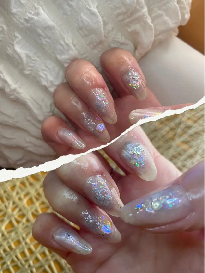 ネイル オーロラネイル マグネットネイル NAIL★M 真紀のネイルデザイン