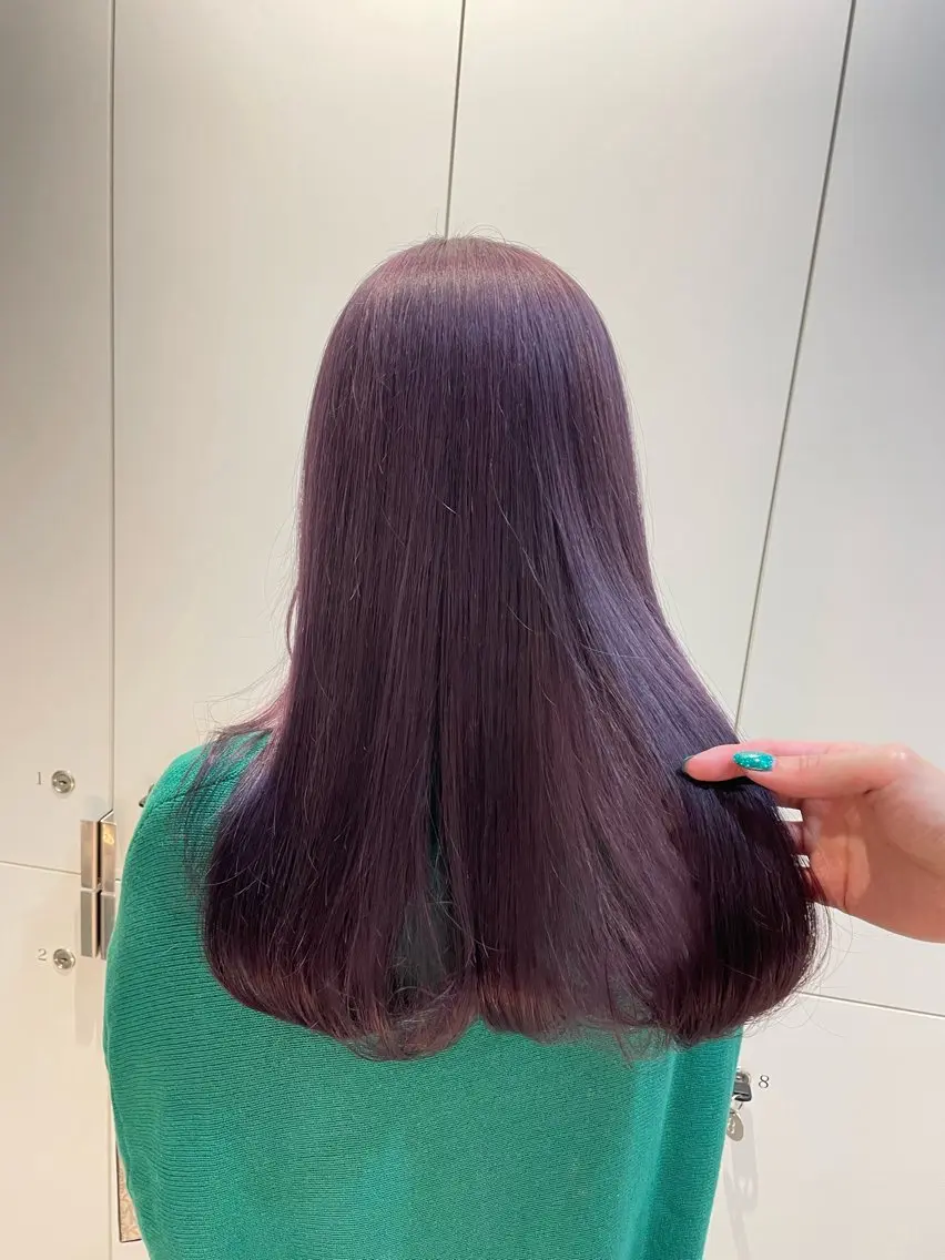 ロング カラー ラベンダーカラー 《暖色/韓国hair 》🇰🇷桑原ユキネのヘアスタイル