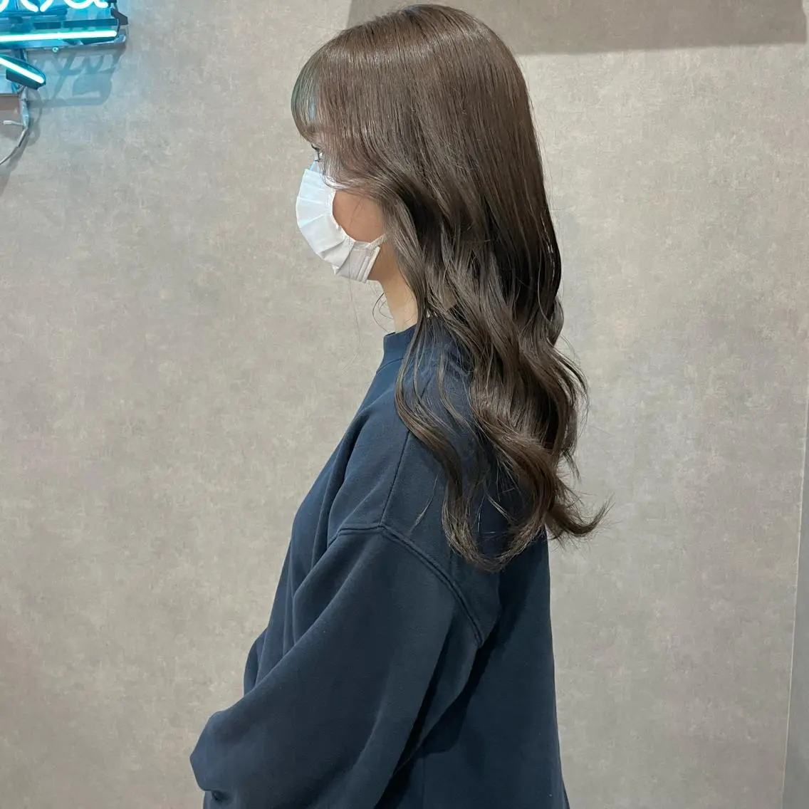 セミロング カラー トリートメント はちすか るかのヘアスタイル