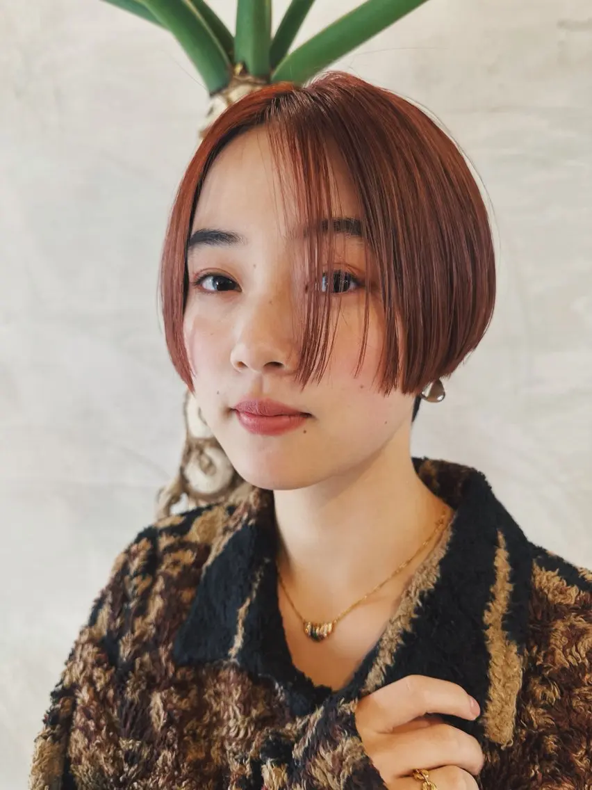 ショート カット ヘアカラー ナガミ ショウのヘアスタイル