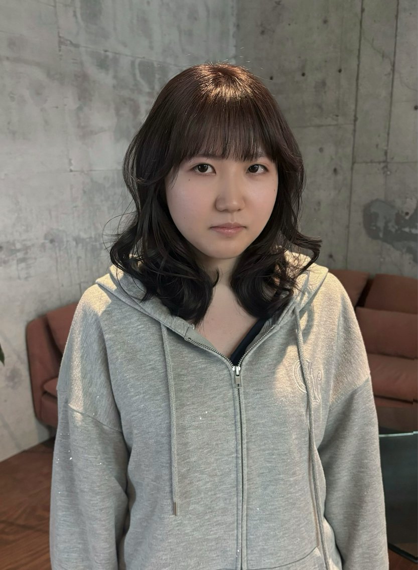 セミロング カラー ヘアカラー 【sica】 チナのヘアスタイル