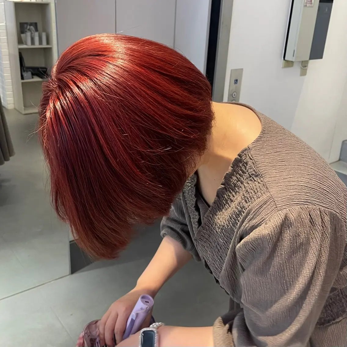 カラー ヘアカラー トリートメント 🍒似合わせ×ハイト ーン🍒ユリナのヘアスタイル