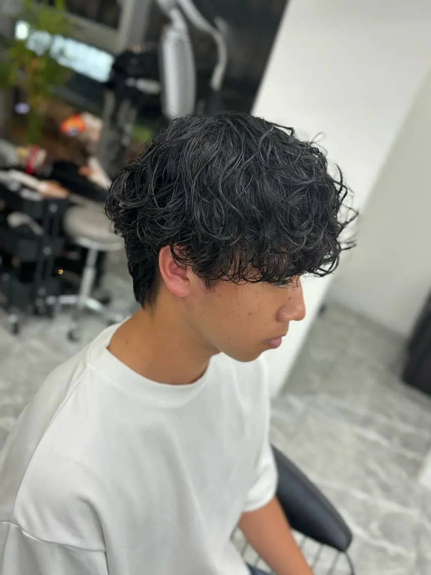 パーマ メンズ カット パーマ 🍐シャドウパーマ メンズ特化/守岡🍐のヘアスタイル