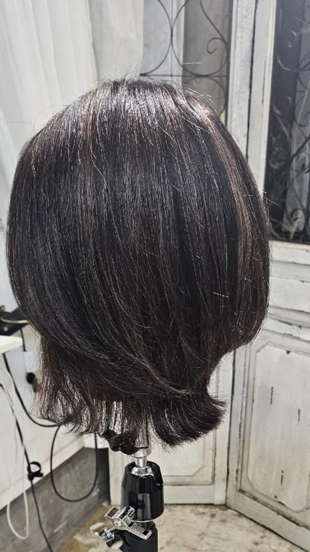 セミロング カット 熊野 タイソンのヘアスタイル