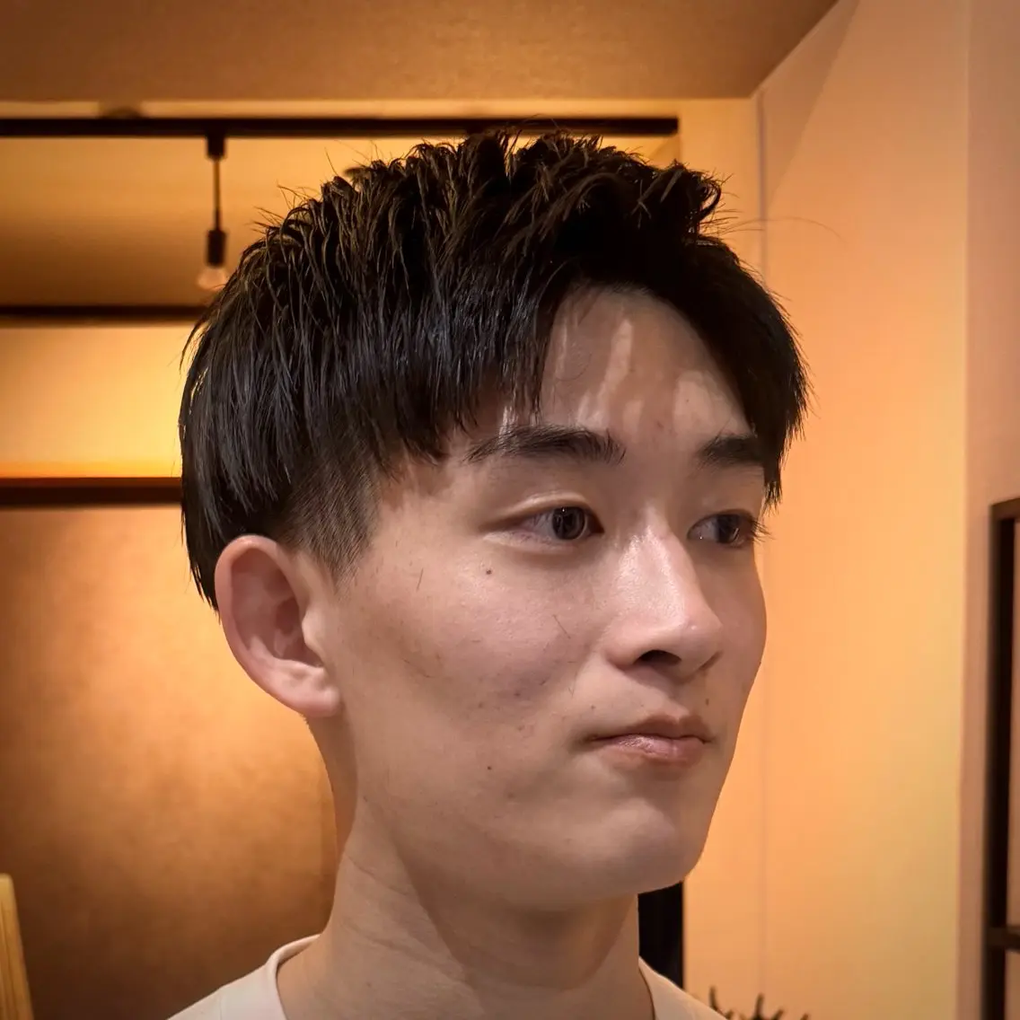 ショート メンズ アップバング ショートヘア カット 立川メンズカット/ メンズパーマ💈三上のヘアスタイル