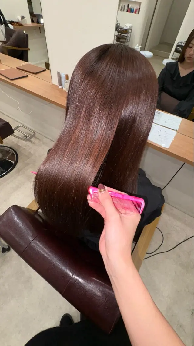 ロング トリートメント mei/艶髪/透明感 /暗髪/ヘアセットのヘアスタイル