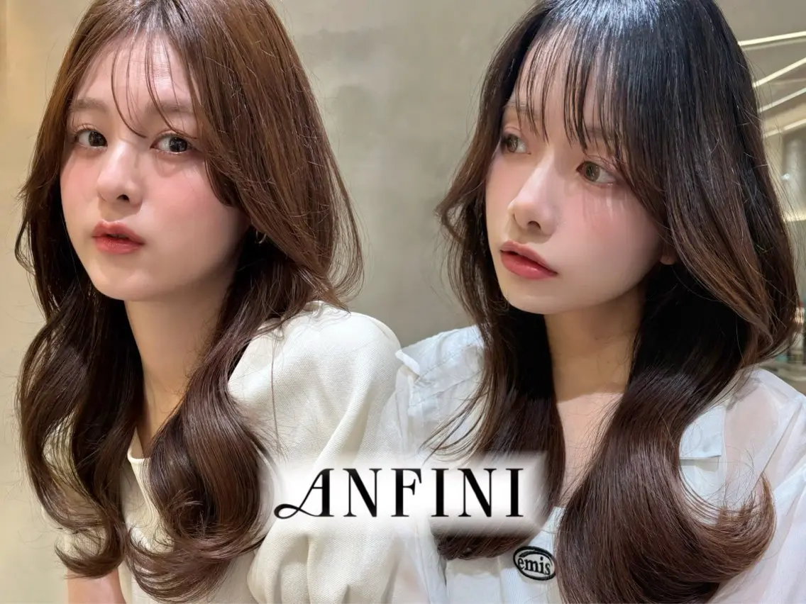 ロング カット ヘアカラー トリートメント 仙台Ｉ韓国レイヤー Ｉ髪質改善Ｉ伊藤拓海のヘアスタイル