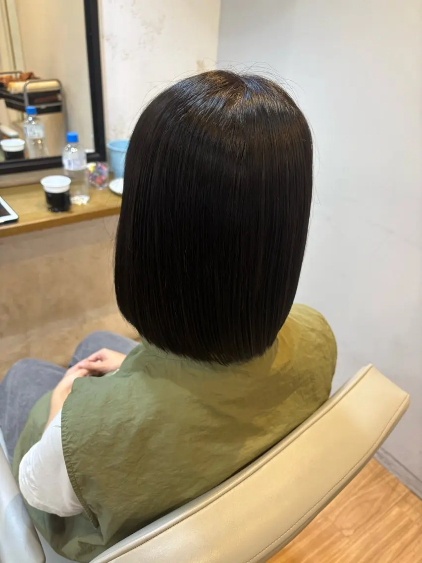 ミディアム ヘアカラー 韓国ヘアー🇰🇷 MIWAのヘアスタイル