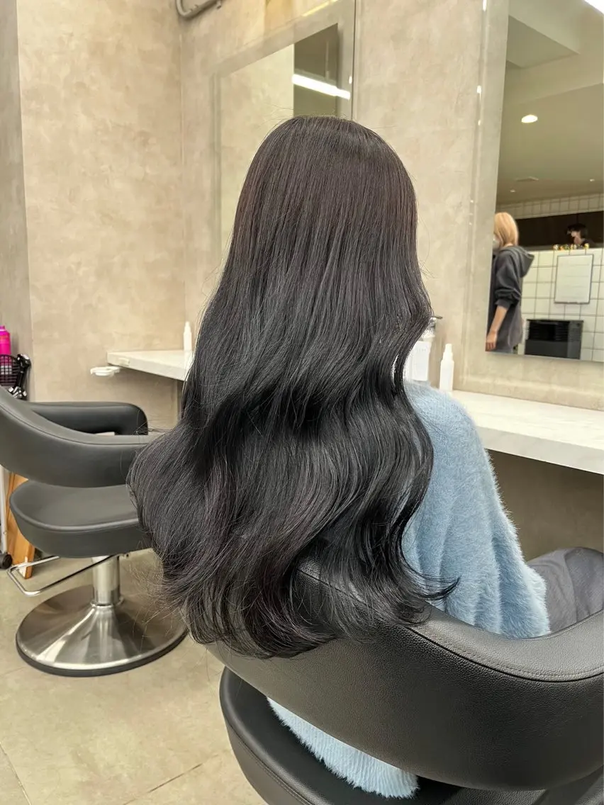 セミロング カラー ヘアアレンジ Over hair_ misakiのヘアスタイル