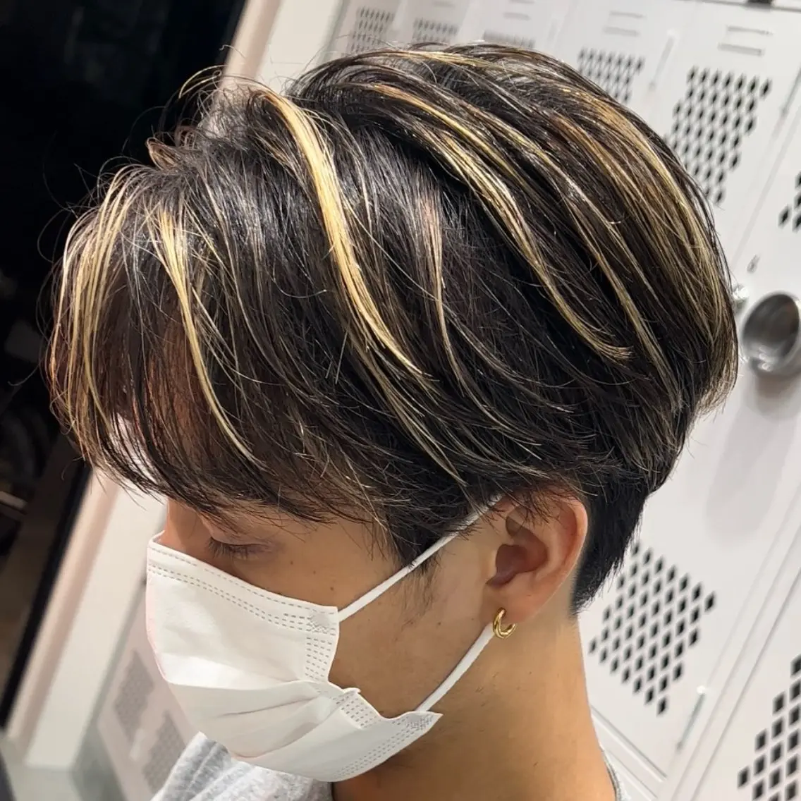 ミディアム カラー ヘアアレンジ メンズ fifth 石川 凪のヘアスタイル