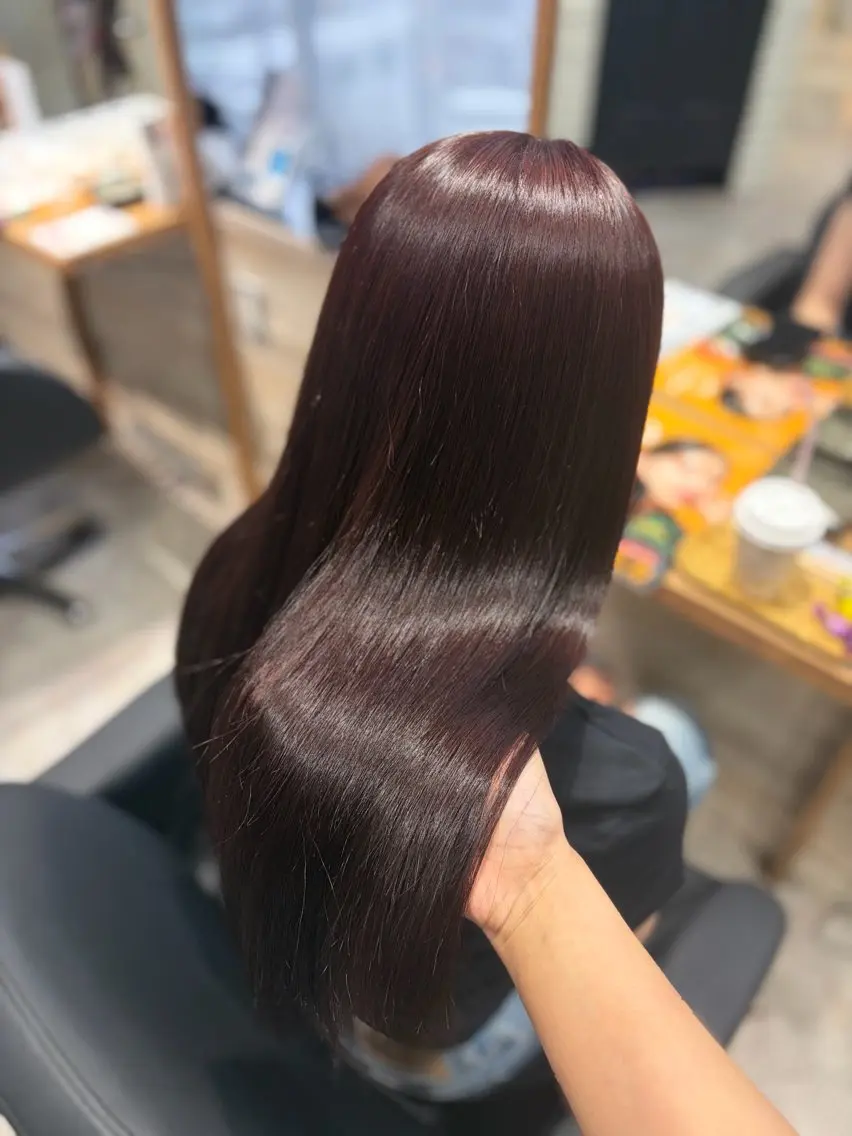 ロング カラー カット ヘアカラー トリートメント 鎌田 優依のヘアスタイル