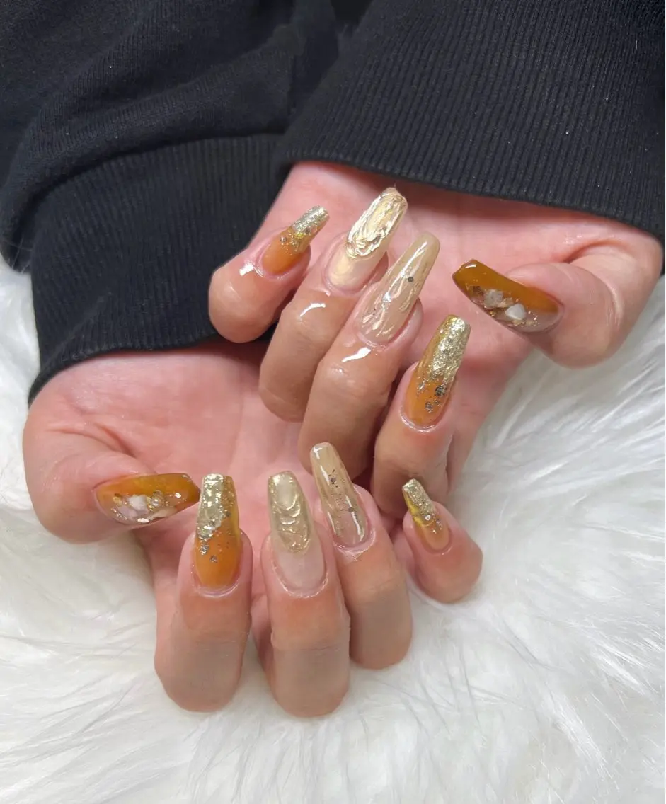 ネイル ニュアンスネイル ハンドネイル CHARME 🤎〔RINA〕のネイルデザイン