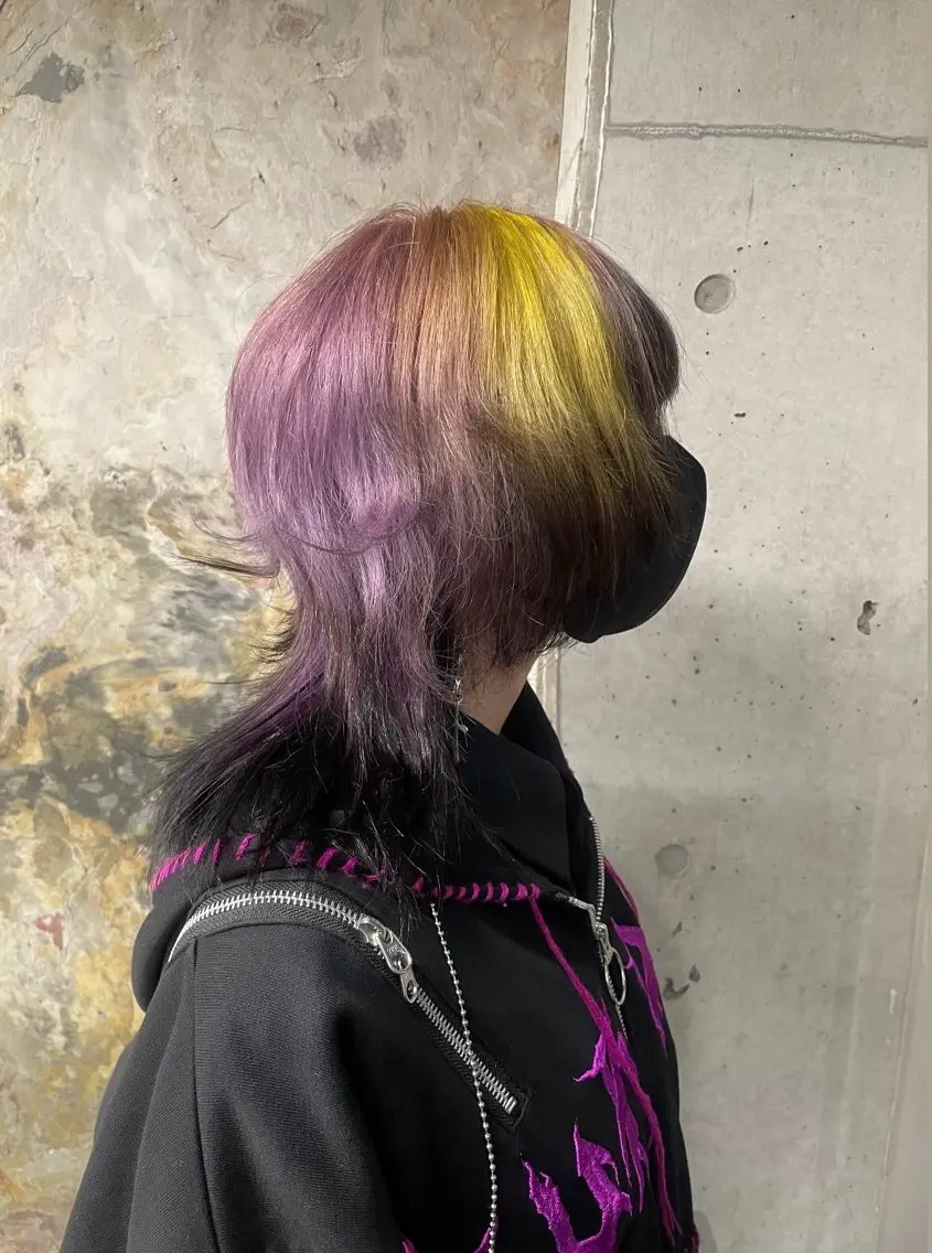 ミディアム ヘアカラー 村田 旭のヘアスタイル